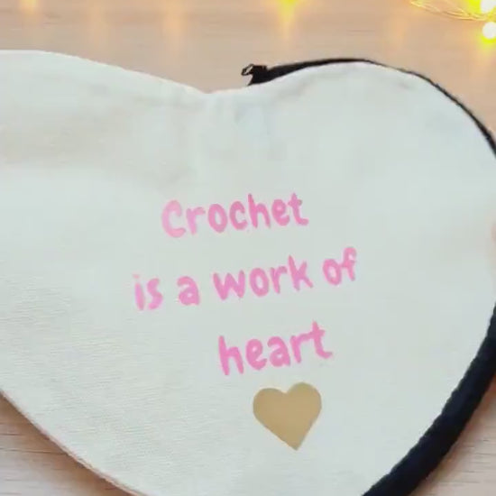 Crochet Is A Work Of Heart Notions Pouch