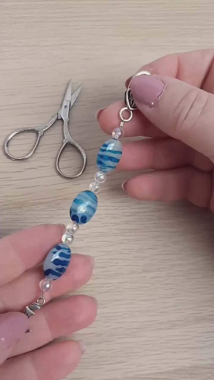 Mermaid Beaded Scissor Fob
