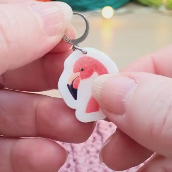 Flamingo Stitch Marker