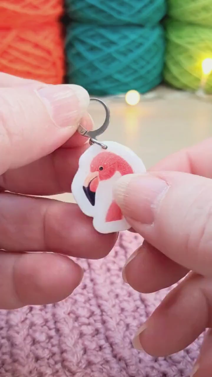 Flamingo Stitch Marker