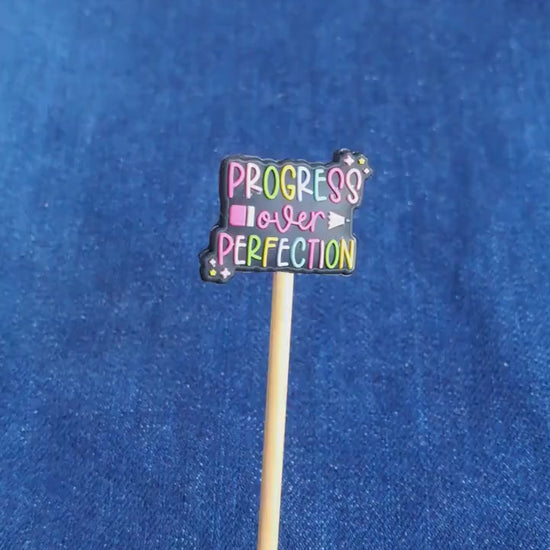 Progress Over Perfection Stitch Stopper