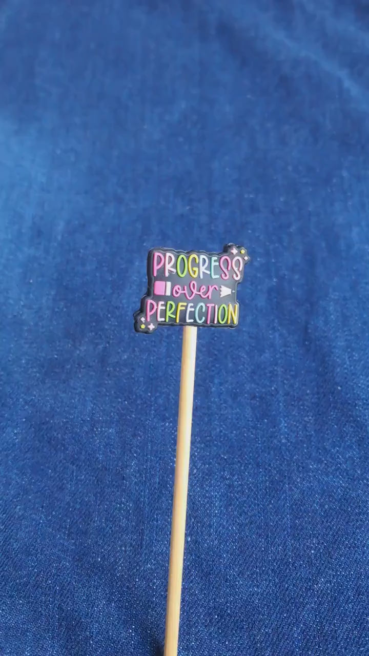 Progress Over Perfection Stitch Stopper