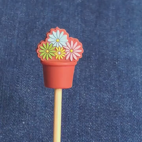 Retro Flower Pot Stitch Stopper