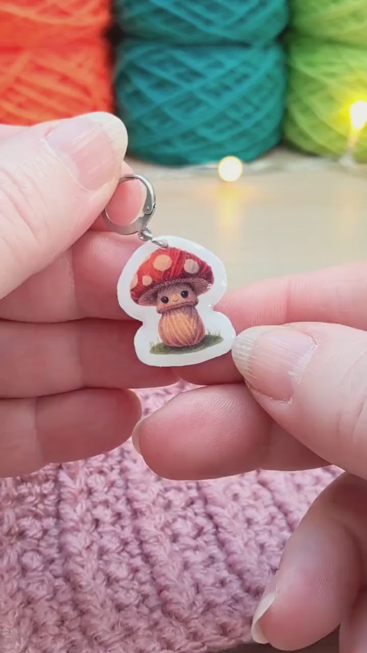 Toadstool Mushroom Stitch Marker