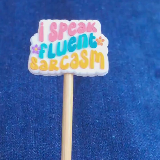 Funny Sarcasm Quote Silicone Bead Stitch Stopper