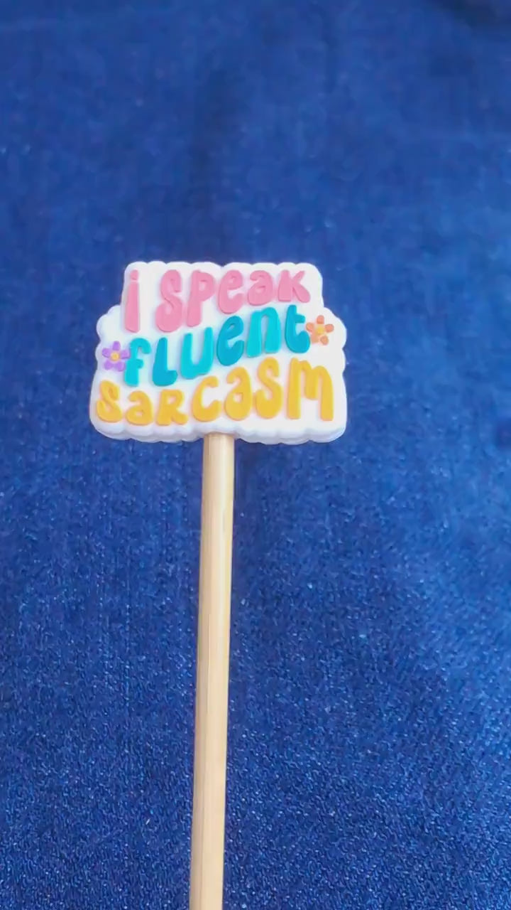 Funny Sarcasm Quote Silicone Bead Stitch Stopper