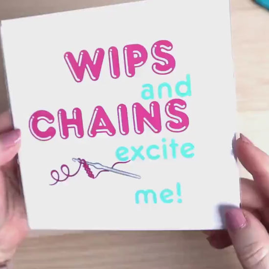 Crochet Joke Card And Sticker Set