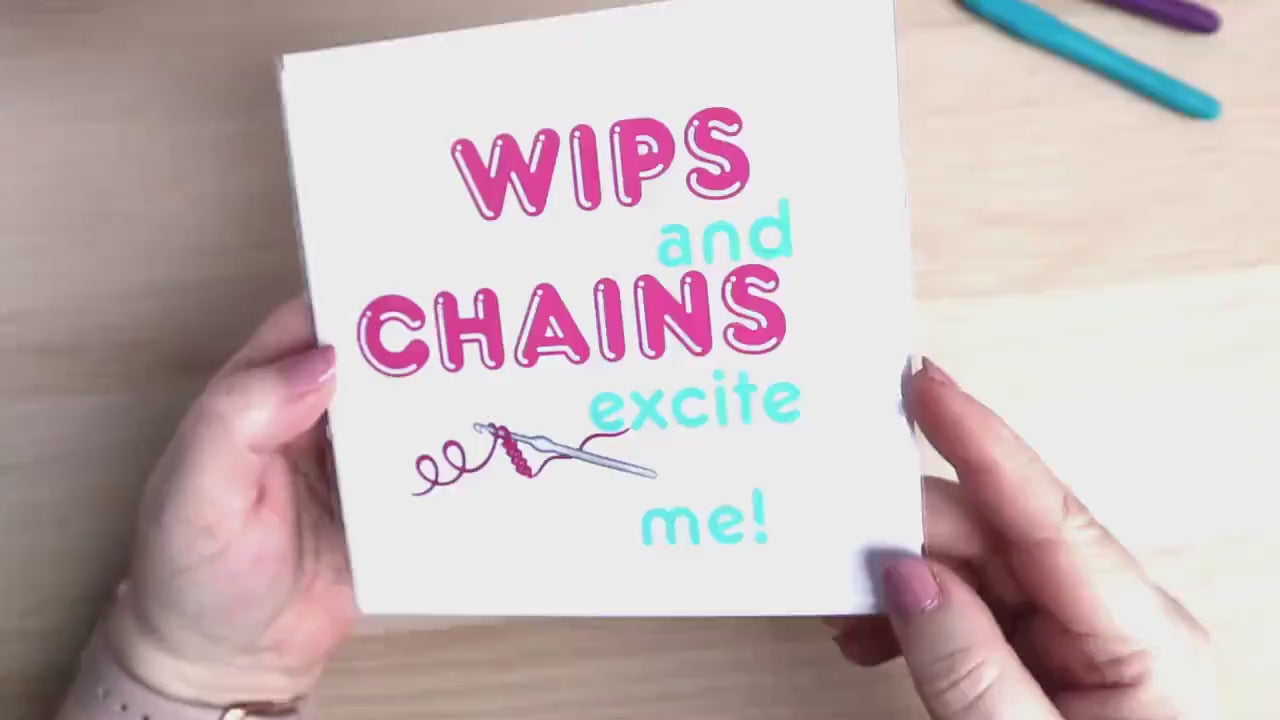 Crochet Joke Card And Sticker Set