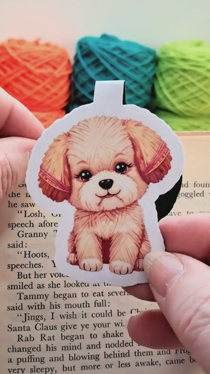 Puppy Magnetic Bookmark