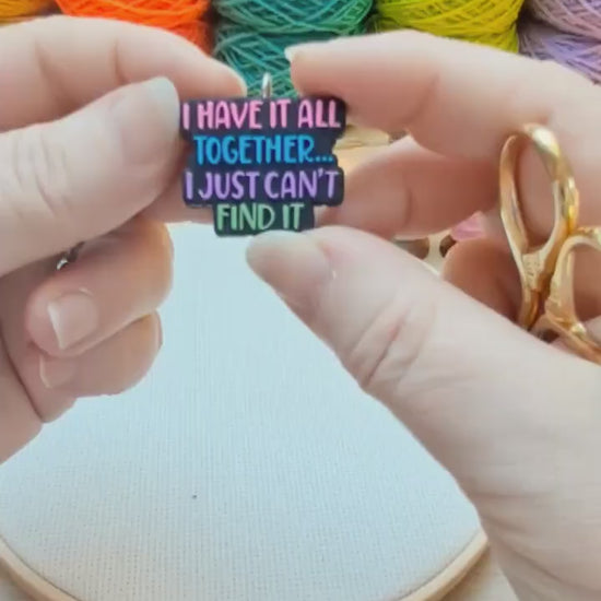 Funny Quote Scissor Fob with Scissor Protection