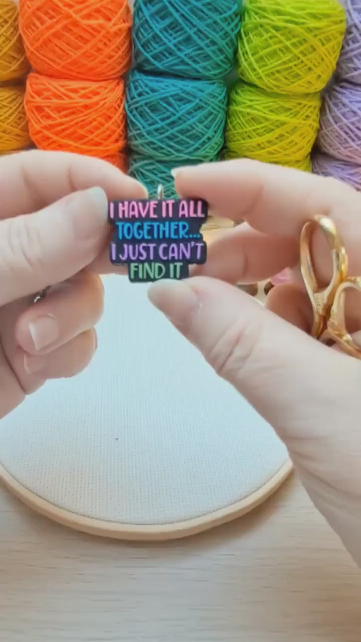 Funny Quote Scissor Fob with Scissor Protection