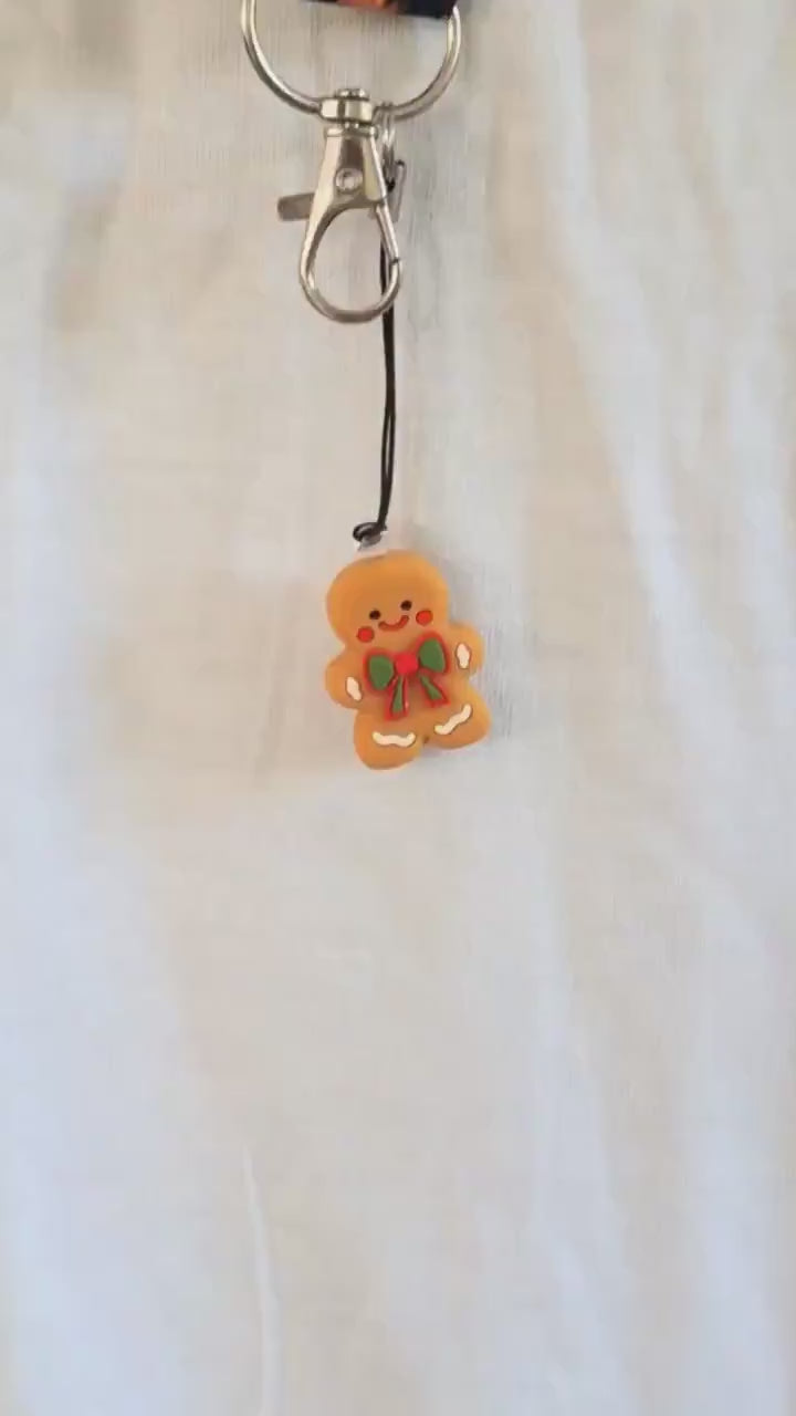 Gingerbread Man Christmas Lanyard Scissor Protector Set