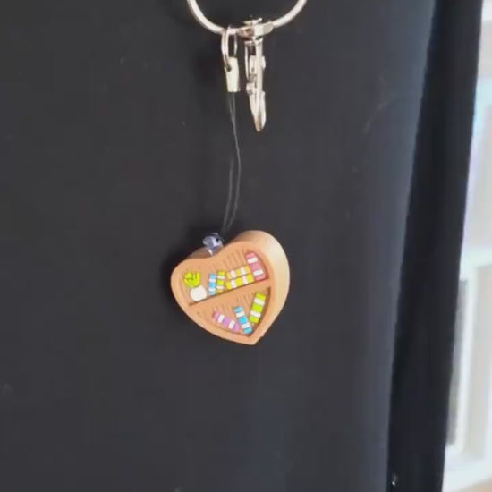 Bookshelf Cat Lanyard Scissor Protector Set