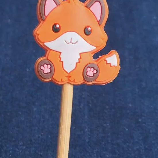 Fox Silicone Bead Stitch Stopper