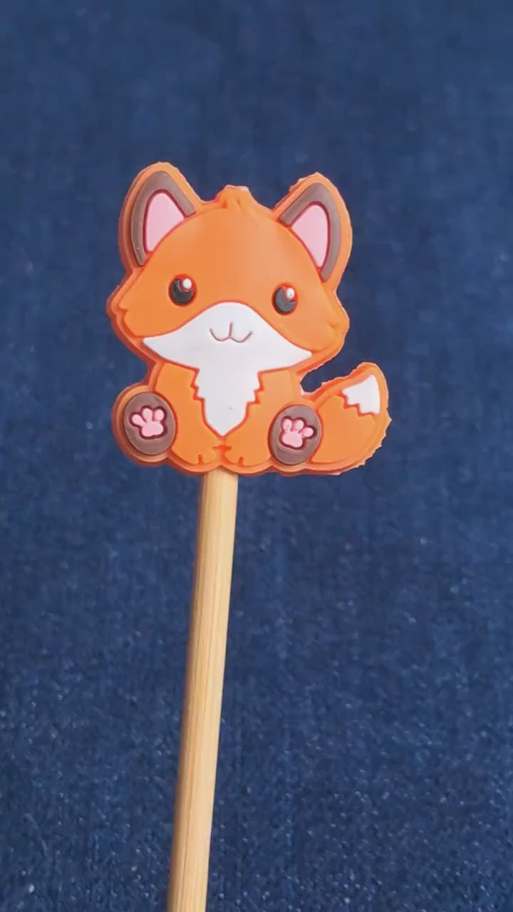 Fox Silicone Bead Stitch Stopper