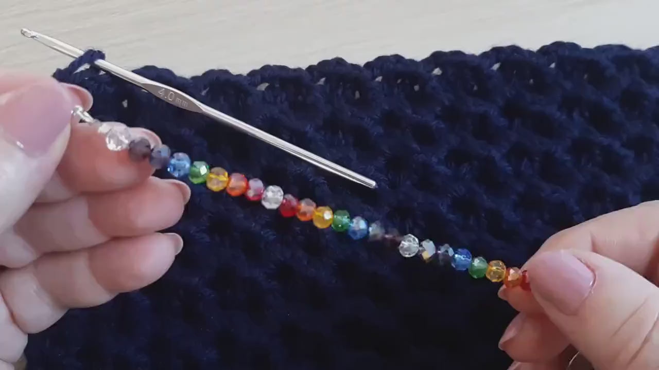 Rainbow Crochet Hook Keeper Set