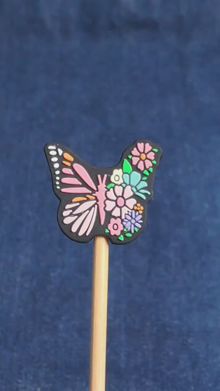 Butterfly Flowers Stitch Stopper