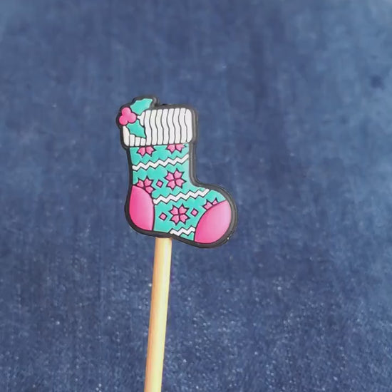 Retro Christmas Stocking Stitch Stopper