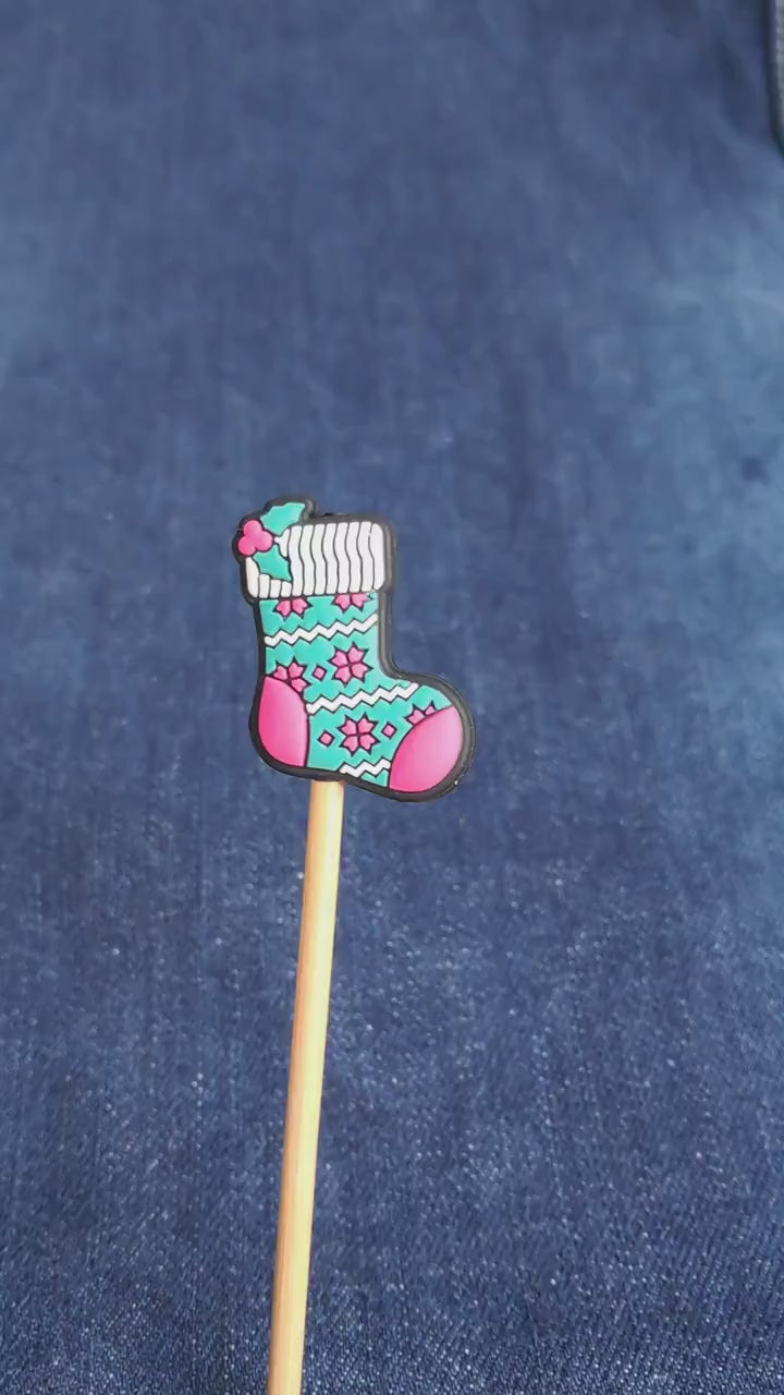 Retro Christmas Stocking Stitch Stopper