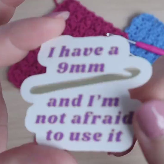 Funny Crochet Joke Die Cut Sticker