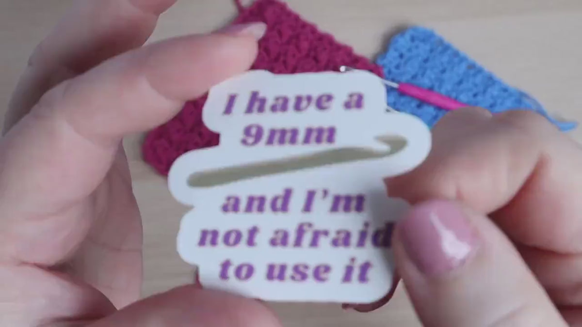 Funny Crochet Joke Die Cut Sticker
