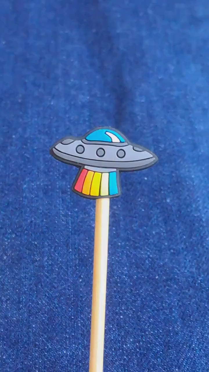 Spaceship Silicone Bead Stitch Stopper