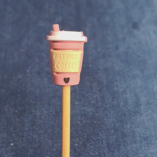 But First Coffee Cup Stitch Stopper