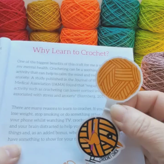 Crochet Chick Magnetic Bookmark