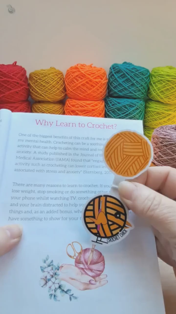 Crochet Chick Magnetic Bookmark